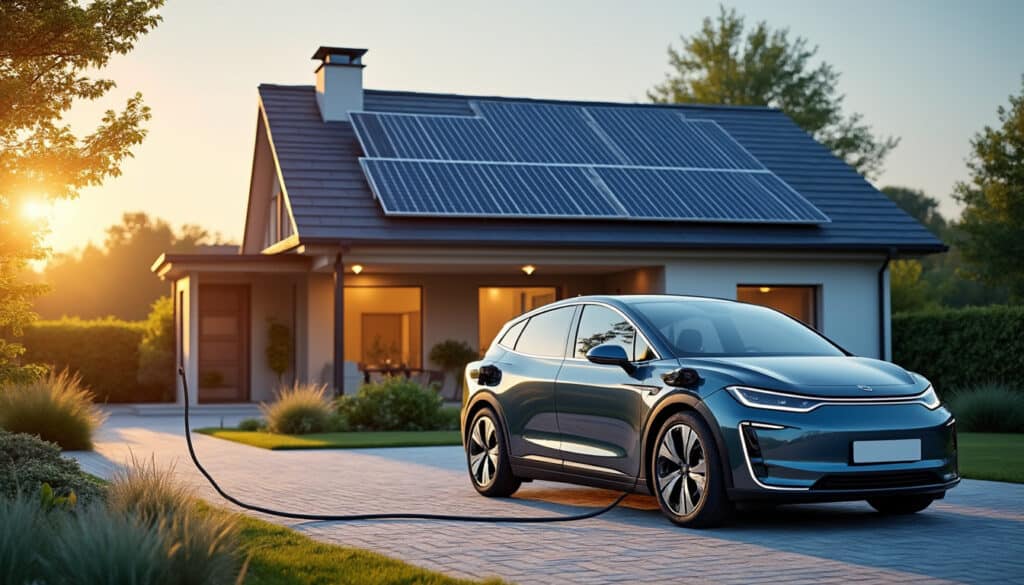 Combien de panneaux solaires pour recharger une voiture électrique ?