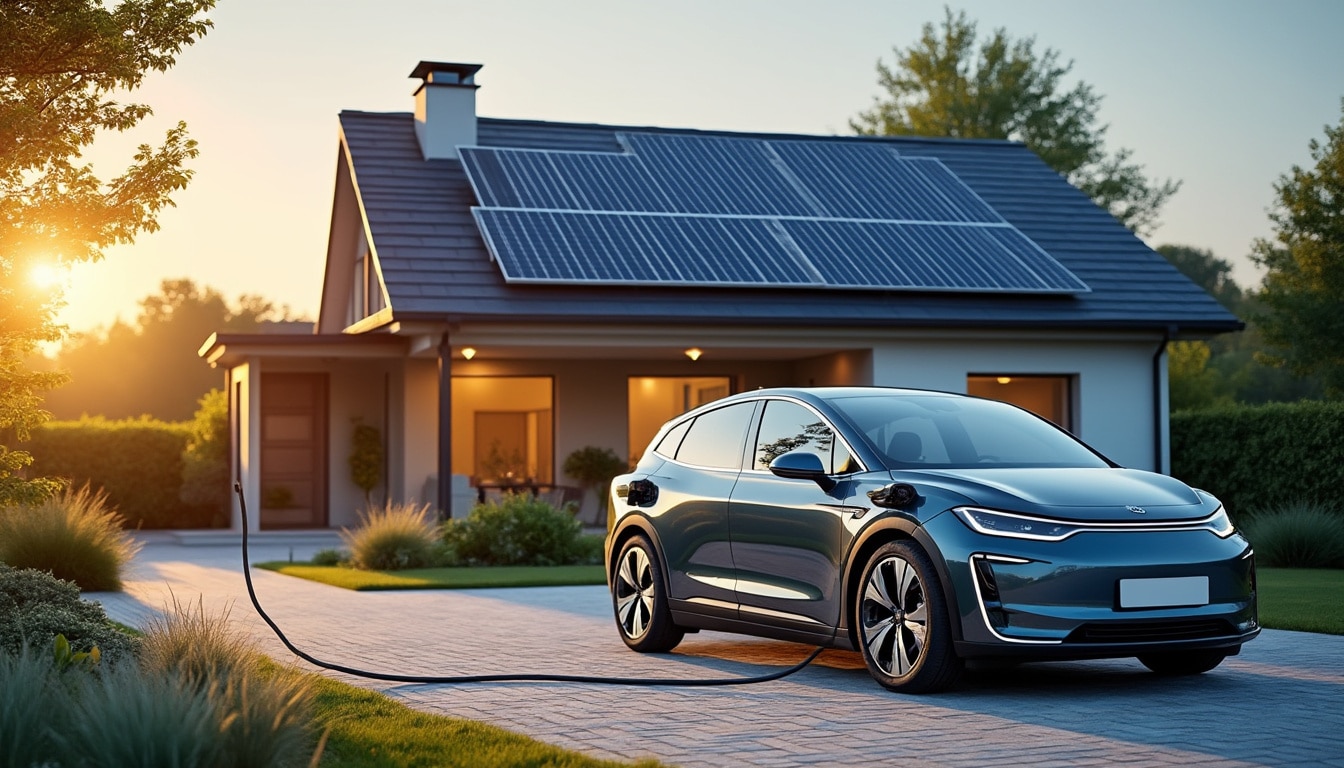 Combien de panneaux solaires pour recharger une voiture électrique ?