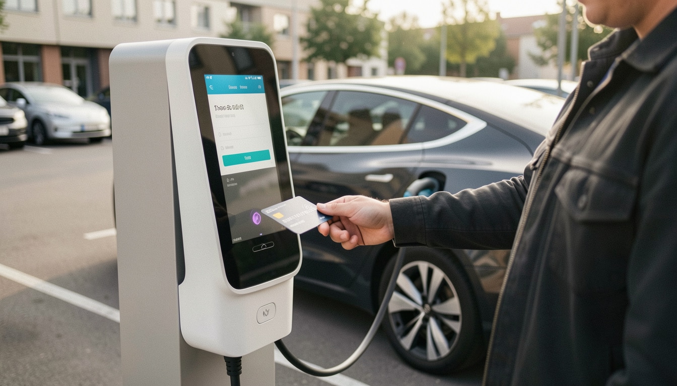 Payer une borne de recharge par carte bancaire