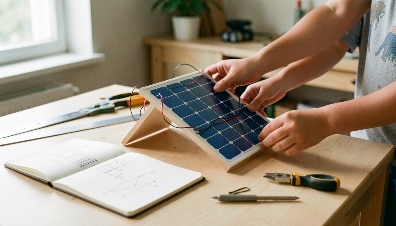 Construire une maquette de panneau solaire éducative
