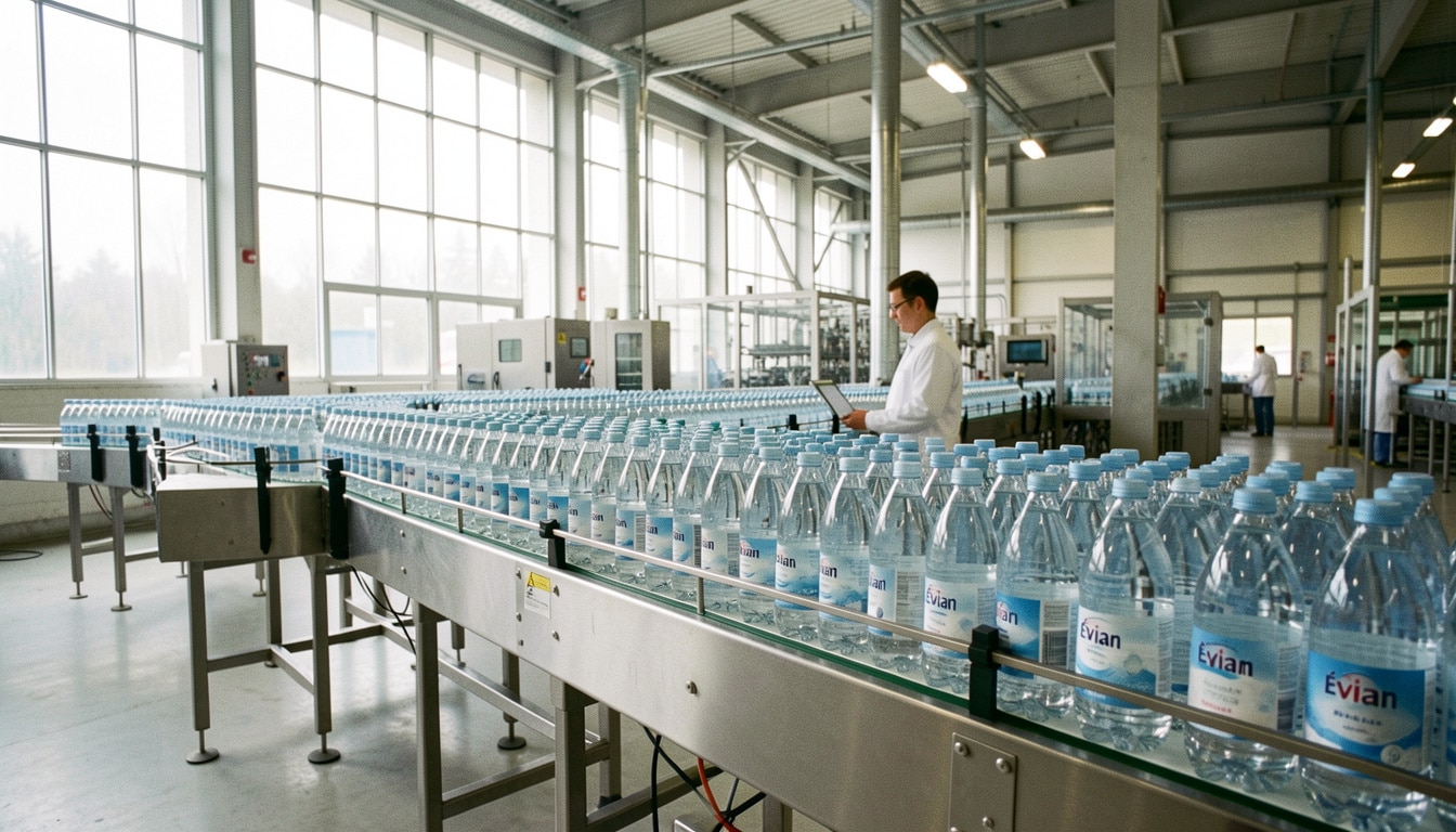 L’usine d’embouteillage des eaux d’Évian à découvrir
