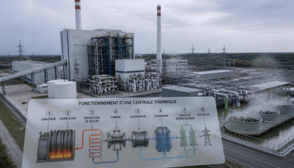 Schéma d’une centrale thermique et fonctionnement