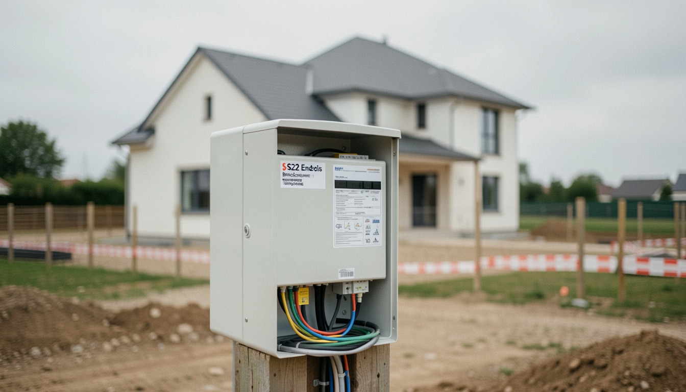 Coffret S22 Enedis pour branchement temporaire